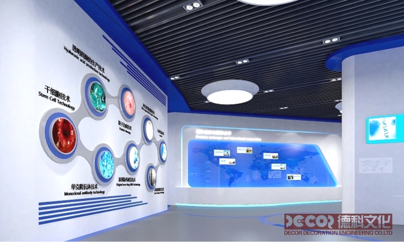 展館展廳設計中如何利用建筑形式和空間分區(qū)來展示不同主題？
